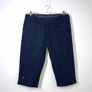 WTAPS ダブルタップス GOOSE TROUSERS WORK CTN クロップドパンツ ワークパンツ L ネイビー 紺 トラウザース 刺繍