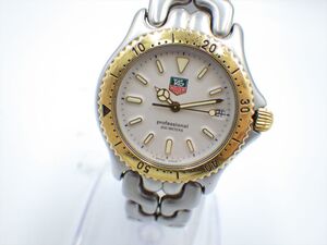 358305 【1円スタート】TAG Heuer タグホイヤー 稼動品 S95.813 デイト プロフェッショナル200m メンズ 時計 クオーツ ケース32mm