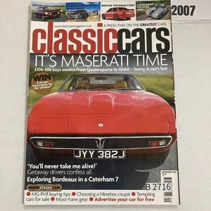 B2716 2007　「CLASSIC CARS」クラシックカー 英国 旧車雑誌 ビンテージカー 英国車 ヴィンテージ 自動車