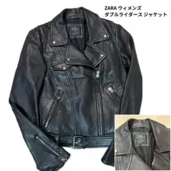 【ZARA】ラムレザーダブルライダースジャケット ウィメンズ Sサイズ