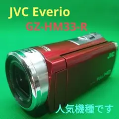 JVC Everio エブリオ GZ-HM33-R ビデオカメラ