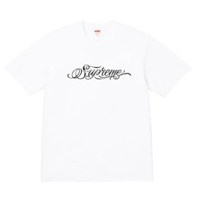 ★ 新品 Sサイズ 国内正規 24AW シュプリーム Supreme Script Tee White Small スクリプト ロゴ 半袖 Tシャツ 白 ホワイト