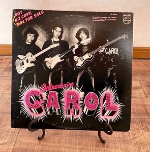 LP プロモ盤■CAROL★キャロル /イントロデューシング・キャロル INTRODUCING CAROL 矢沢永吉／篠山紀信、星加ルミ子、井上尭之、他