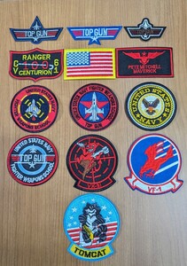 TOPGUN トップガン マーヴェリック アイロン ワッペン 刺繍 ミリタリー エアフォース