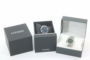 【2点】CITIZEN シチズン エコドライブ H149-S125626 デイト/E101-S117437 デイデイト ソーラー メンズ 腕時計 箱有 まとめ 2104-HA