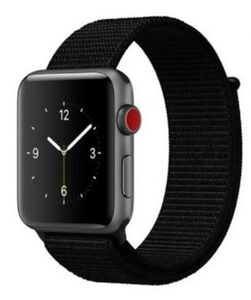 Apple Watch （アップル ウォッチ) 交換バンド ベルト Series 6/5/4/3/2/1 SE 対応 38mm/40mm/41mm スポーツに最適(ブラック)E313