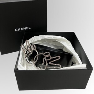 【売り切り】1円スタート CHANEL (シャネル) ピース ココマーク ラインストーン ベルト