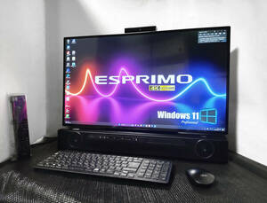 美品Win11Pro!4K液晶27型!!【新品!SSD 1TB&HDD 6TB】Core-i7 10750H/メモリ32GB/4Kテレビ/Wi-Fi 6/ふくまろ/Blu-ray/ハイレゾ/HDMI/Office