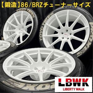 超希少★LBWK 鍛造アルミ＆235/40R18 265/35R18 TOYO PROXES R888R 4本 B230516-B2 9.5JJ +11 10JJ +18 5H 100/86 BRZ/リバティーウォーク