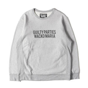 WACKO MARIA ワコマリア スウェット XL リバースウィーブ ヘビーウェイト スウェットシャツ HEAVY WEIGHT CREW NECK SWEAT SHIRT グレー