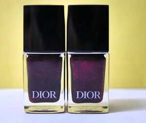 20★Christion Dior クリスチャンディオール ヴェルニ 900 ブラック リヴォリ エナメル 2点 テスター◎5602-32