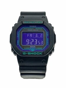 CASIO◆ソーラー腕時計・G-SHOCK/デジタル/ブラック/ブルー/ジーショック/GW-B5600BL-1JF