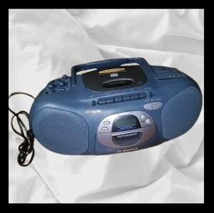 アイワ CD カセット ラジオ プレーヤー CSD-EX330G 録音 CDデッキ ラジカセ