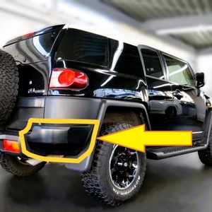 【トヨタ 新品】FJクルーザー ブラック カラー版 リア バンパー カバー リヤ パッド GSJ15 TOYOTA FJ CRUISER