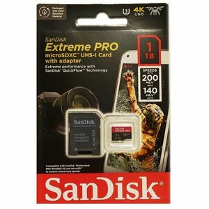 新品 SanDisk microSDカード microSDXC 1TB 200MB/s A2 U3 SDSQXCD-1T00-GN6MA