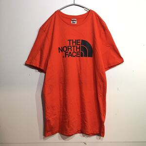 42-94 ノースフェイス ロゴTシャツ レッド　S