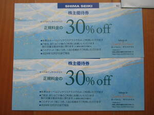 迅速発送/２枚組/南紀 白浜温泉/ホテル オーベルジュサウステラス３０％ＯＦＦ券２枚 （和歌山県西牟婁郡白浜町）匿名/速達可 島精機優待券