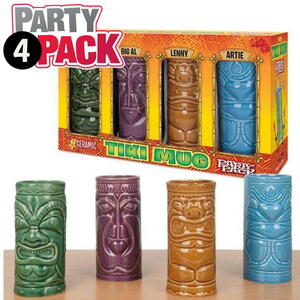 ★ティキ マグ 4P set TIKI Mug ボックス入り新品 雑貨 hawaii shag メネフネ カクテル