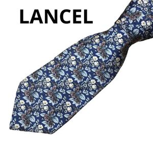 LANCEL ランセル　シルク　ネクタイ　花柄　PARIS 高級