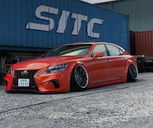 レクサス LEXUS LS 460 ロング 左ハンドル カスタム エアサスオーバーフェンダー ワイドボディ セダン 車 改造 深リム オートサロン