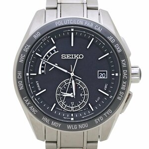 SEIKO セイコー ブライツ ワールドタイム SAGA167 8B54-0BC0 ステンレススチールxセラミック メンズ/130167【中古】【腕時計】