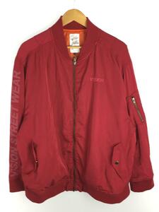 VISION STREET WEAR◆ブルゾン/3L/ポリエステル/RED/HC9960A2B001