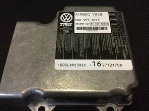 VW SRS 5N0959655T / 5N0 959 655 T エアバッグ コンピューター ECU 修理します。保証付き。 エアーバック AB14140