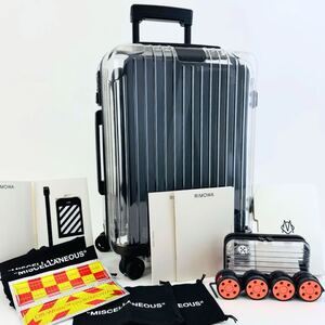 【極美品】RIMOWA リモワ OFF-WHITE オフホワイト Essential エッセンシャル Cabin キャビン 36L 4輪 TSAロック 機内持ち込み スケルトン