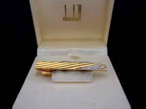 ■№0009■特売③■【ｄunhill】ダンヒル【シルバー・ゴールド】■タイピン・ネクタイ ピン♪■