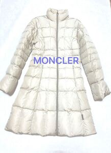 モンクレール MONCLER ダウンコート　アイボリーサイズ0 極微品