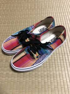 VANS バンズ 24.5cm 男女兼用 レディースサイズ 靴 スニーカー 希少 レア 廃盤 人気 アメカジ カジュアル ファッション 美品