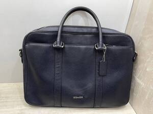 送料無料S75522 COACH コーチ レザー ビジネスバッグ 黒　F59057　ショルダーバック