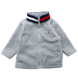 古着 キッズ TOMMY トミーヒルフィガー フリース ジャケット フルジップ グレー サイズ表記：3-6MOS　gd42090