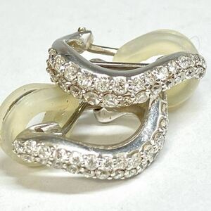 K18WG!!■ダイヤモンドイヤリング■u重量約5g diamond Diamond earring イヤリング jewelry silver EE0