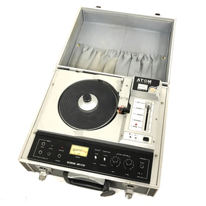 ATOM RECORDER A-101 レコード カッティングマシン アナログレコード オーギ電子 レコード 録音機 通電確認済み