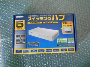 未使用品 エレコム スイッチングハブ LAN-SW05P/M LAN-HUB/5ポート/電源内蔵/メタル/マグネット仕様4992072015227