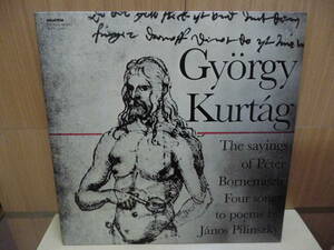 【LP】Gyorgy Kurtag: FOUR SONGS / THE SAYINGS OF PETER BORNEMISZA（輸入盤）SLPX11845