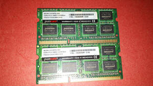 ★★★８Gx2枚　Panram　204Pin SO-DIMM DDR3-1333 PC3-10600 2 8GB ★2009-2011iMacで使用ができます★中古★★