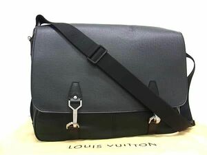 1円 ■美品■ LOUIS VUITTON ルイヴィトン M30162 タイガ デルスー クロスボディ ショルダーバッグ アルドワーズ ダークグリーン系 FD9549