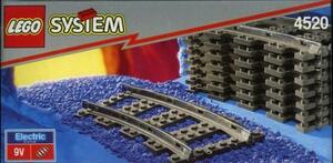 LEGO 4520　レゴブロック街シリーズパーツトレインレール廃盤品