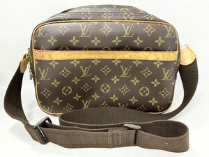 【9K9】1円スタート LOUIS VUITTON / SP1014 ルイヴィトン モノグラム リポーターPM ショルダーバッグ 斜め掛け ブラウン 