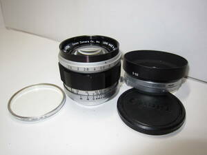 Canon Lマウント 50mm f1.4 大口径 (フード付き) ■美品■ 10699