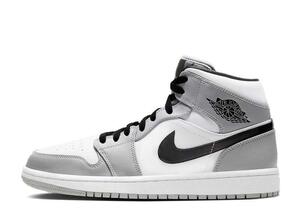 Nike Air Jordan 1 Mid "Light Smoke Grey/White/Black" 25cm 554724-092