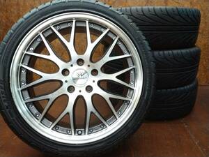 ★極上品!! LOXARNY MULTI FORCHETTA+極上タイヤ 225/40R18 4本SET!!★ノア ヴォクシー エスクァイア ステップワゴン ストリーム セレナ★