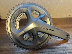 ★SHIMANO　シマノ　クランクセット　１０５　ＦＣ－Ｒ７０００　シルバー　52－36Ｔ　170★　走行距離100㌔未満