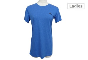 lts-CD1525-Blue-XS アディダス adidas レディース ワンポイント 半袖Tシャツ トレーニング フィットネス トップス ブルー XS