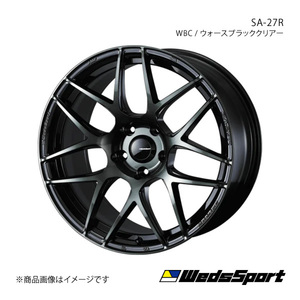 WedsSport/SA-27R SX4 Sクロス YA22S/YB22S ～2017/6 アルミホイール1本【18×7.5J 5-114.3 INSET45 WBC】 0074174