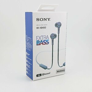 3676# ソニー/SONY ワイヤレスイヤホン WI-XB400L Bluetooth 高音質 ハンズフリー通話 マルチペアリング ブルー 【0520】