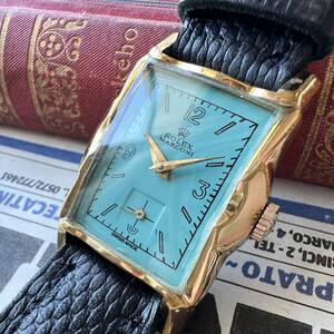 rolex ロレックス　マルコーニ レクタンギュラー　1910　18kgp　手巻き　動作良好　　メンズ腕時計