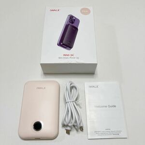 iWALK モバイルバッテリー マグネット式ワイヤレス充電対応 5000mAhワイヤレス出力 USB-Cポート iPhone 15 Pro/15/14/13/12シリーズ専用 